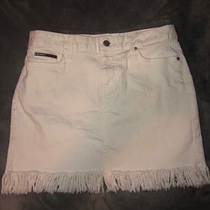 Tommy Hilfiger White Denim Skirt